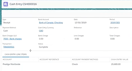 Financial Management Reporting - Entry Details