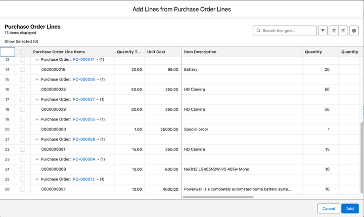 Creating AP Voucher Lines