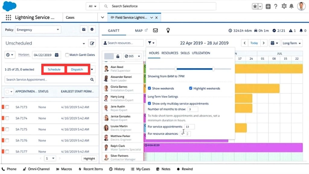 Real-time Scheduling and Dispatching