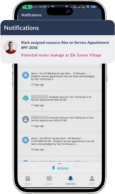 Salesforce Field Service app